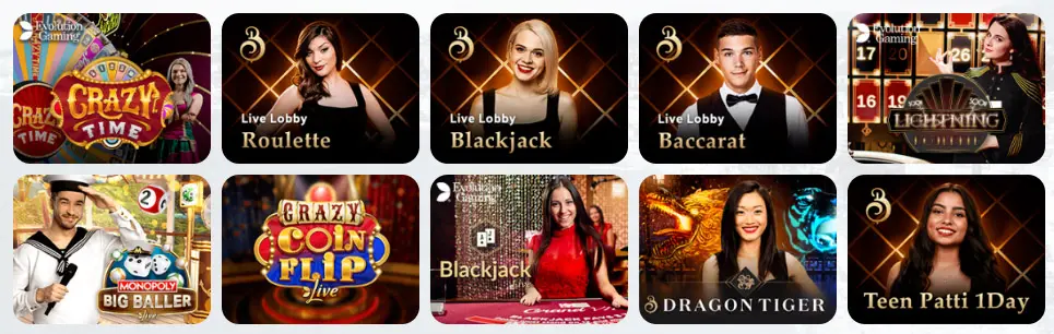 Juegos de casino en vivo SUPERBOSS CASINO